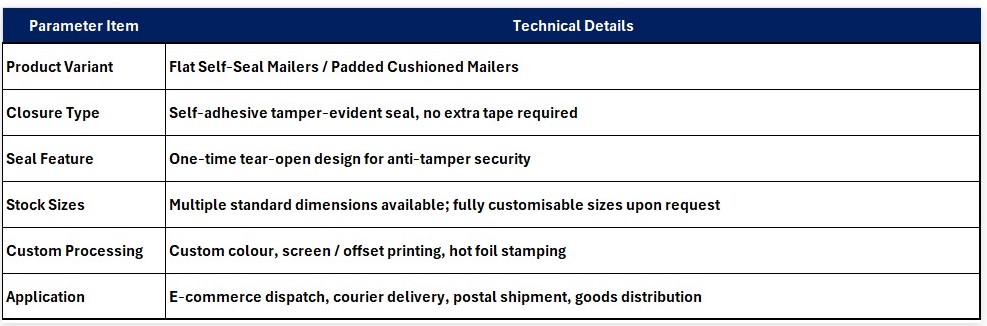 parameter table mailer bags.jpg